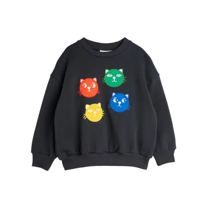 Zdjęcie MINI RODINI Bluza Cool Cats 2512011999 Czarny Regular Fit