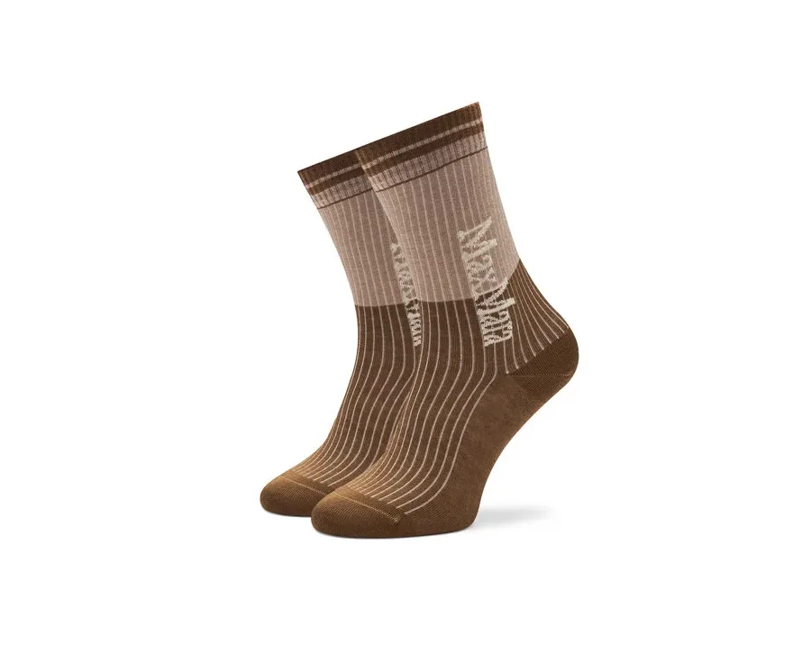 obrazek 1 Max Mara Leisure Skarpety wysokie damskie Gabarra 2426556018 Beżowy