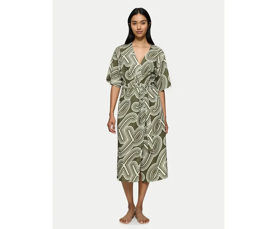 obrazek 1 Triumph Kimono Beach MyWear 10222618 Zielony Relaxed Fit