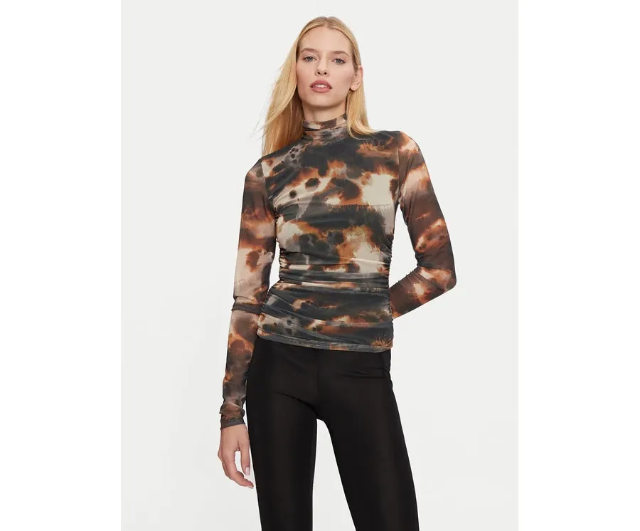 obrazek 1 Gestuz Bluzka Behka 10909457 Brązowy Slim Fit