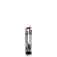 Picture Luxurious fireplace set with stainless steel structure – Arcahorn