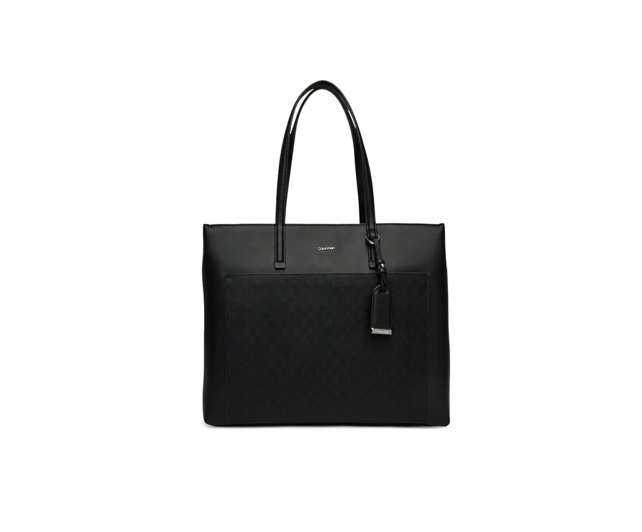 obrazek 1 Calvin Klein Torebka Ck Must Aop Medium Shopper W/Poc LV04F3225G Czarny