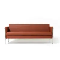 Picture Italian leather 3-seater sofa for the waiting room