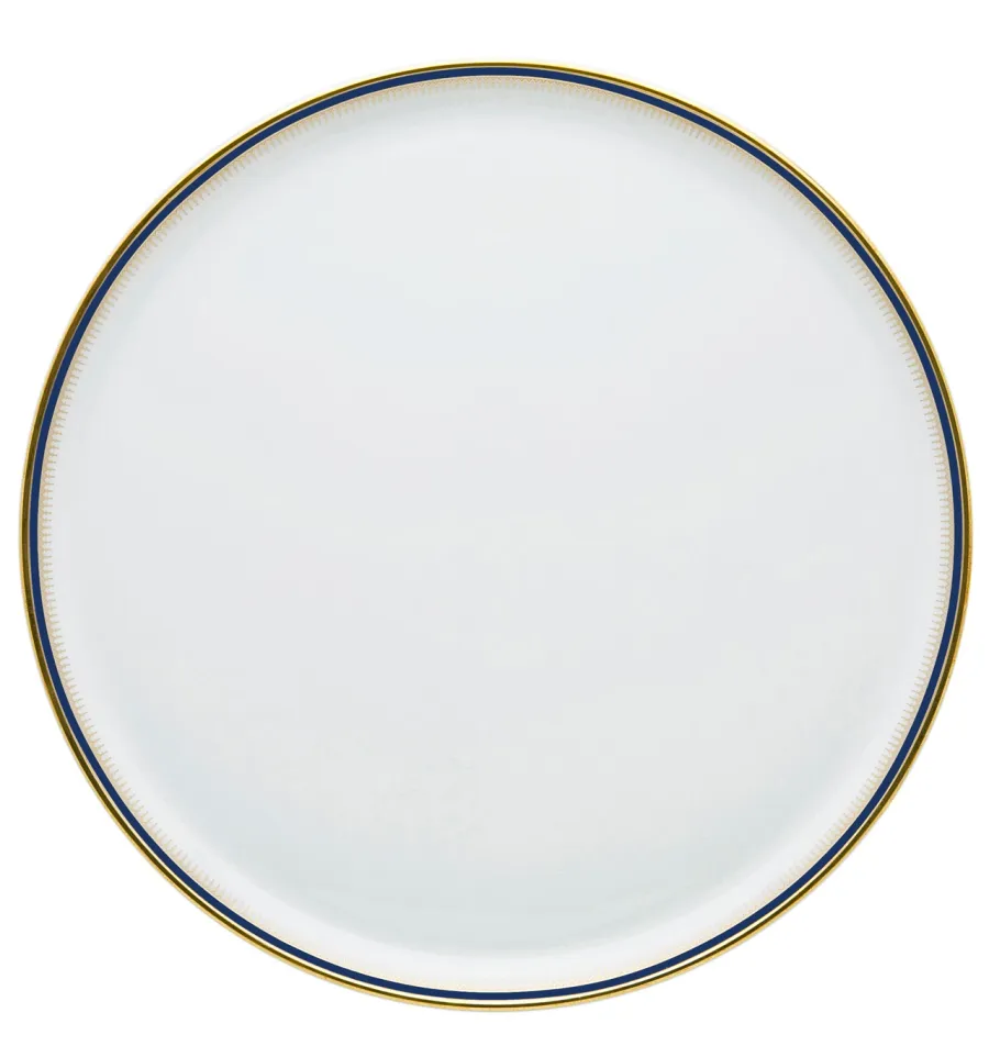 obrazek 1 Porcelanowy talerz na tartę z kolekcji Cambridge zdobionej złotem - Vista Alegre