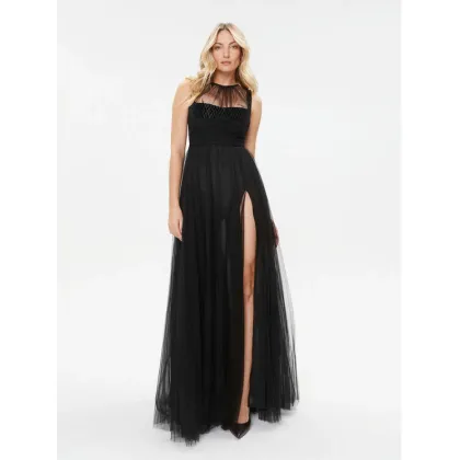 Zdjęcie Elisabetta Franchi Sukienka wieczorowa AB-400-36E2-V890 Czarny Regular Fit