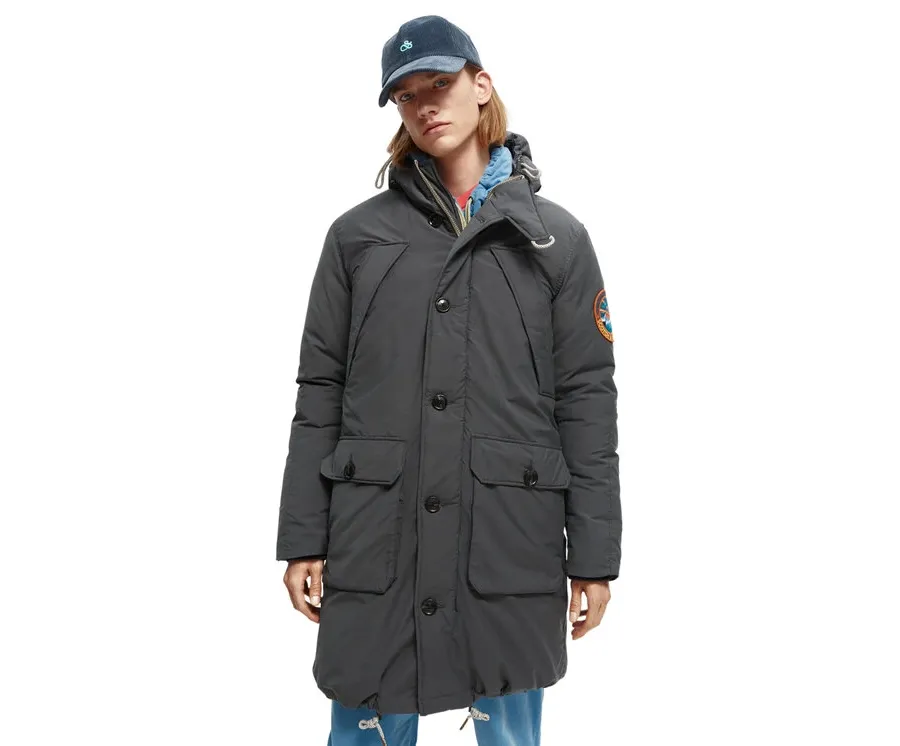 obrazek 1 Scotch & Soda Parka 169114 Szary Regular Fit