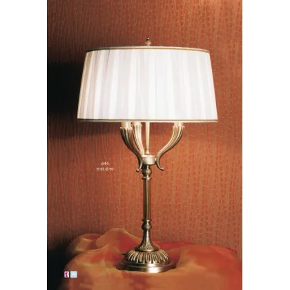 Picture Luxurious lamp with Murano glass tubes and shade – Il Paralume Marina