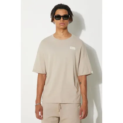 Zdjęcie Alpha Industries t-shirt bawełniany kolor beżowy gładki 118532.627-BEZOWY