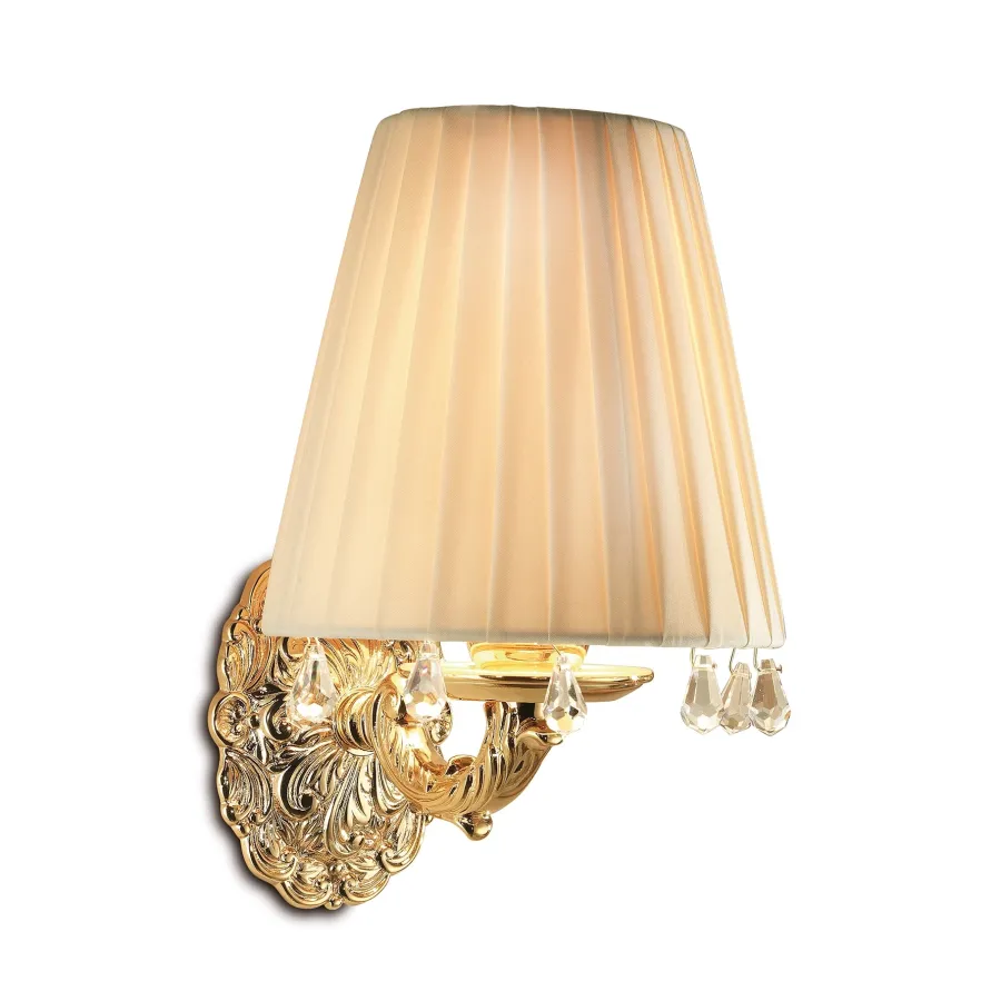 obrazek 1 Ekskluzywna lampa ścienna z abażurem do luksusowej łazienki – 3SC