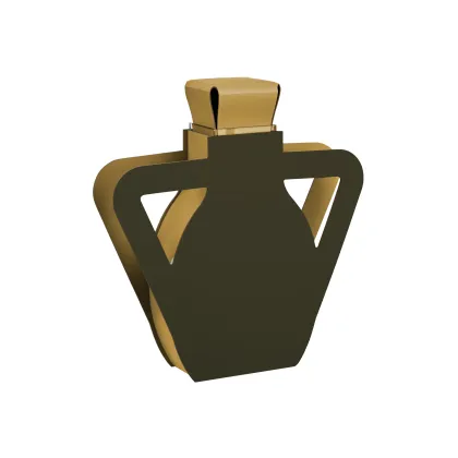 Zdjęcie Luksusowy skórzany wazon Otto 9x41xH44 cm w kolorze ciemnej oliwki