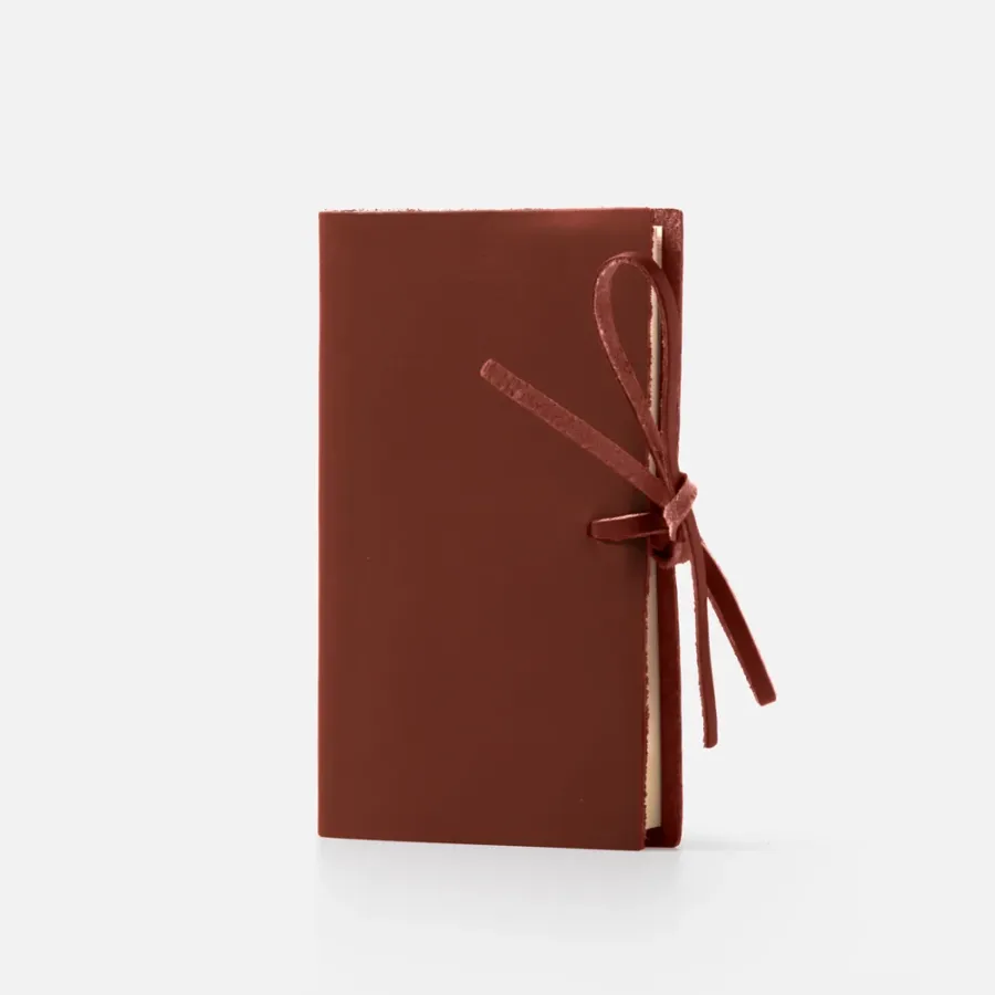 obrazek 2 Elegancki skórzany notatnik w kolorze brązu