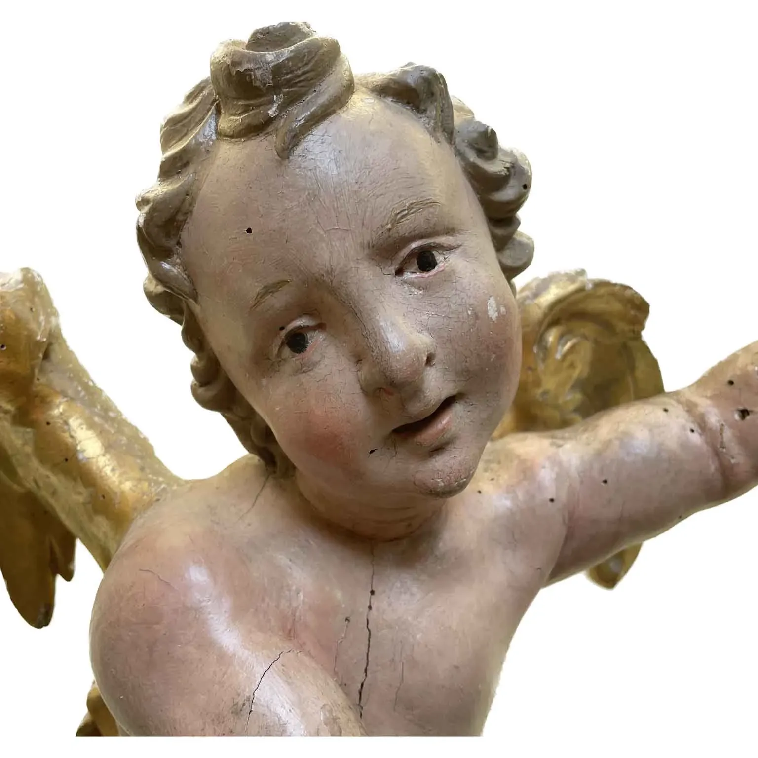 Antyczny cherubin w oryginalnym stanie