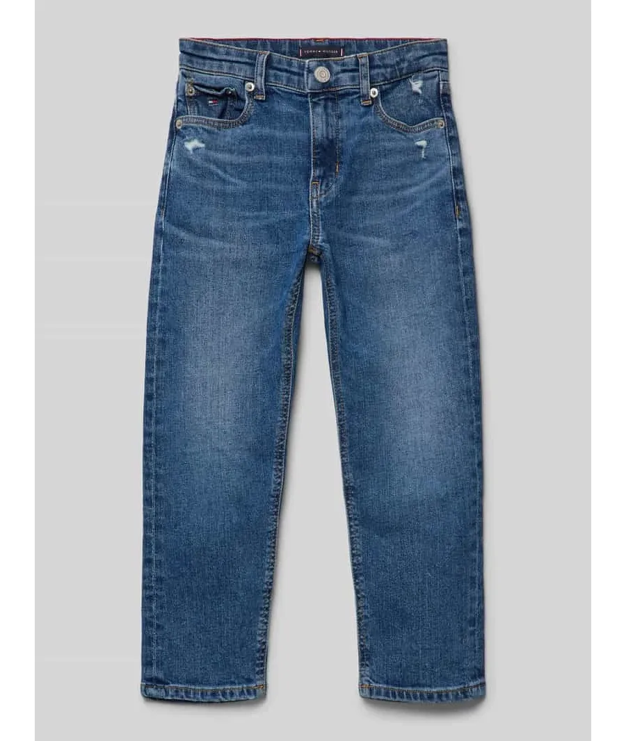 obrazek 1 Jeansy o kroju straight fit z 5 kieszeniami model ‘SKATER’