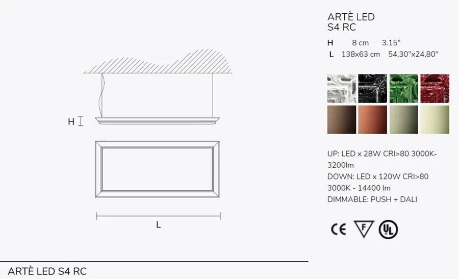 obrazek 4 Elegancki podwieszany żyrandol z kolekcji ARTÈ LED