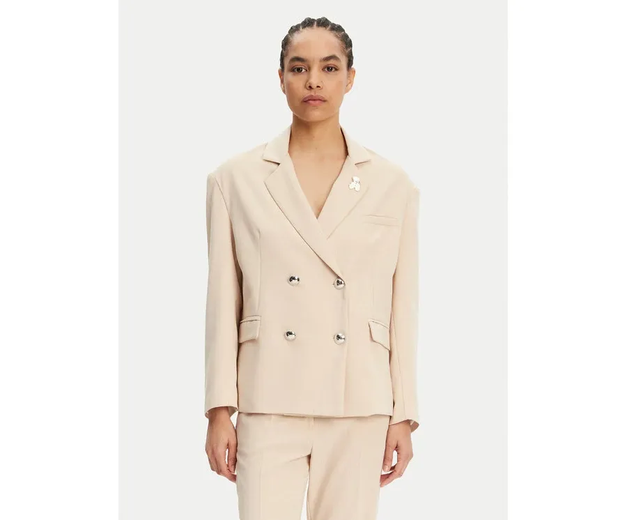 obrazek 1 Maryley Marynarka 25EB288/21BE Beżowy Regular Fit