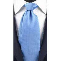 Picture Blue, plain tie with a micro-pattern