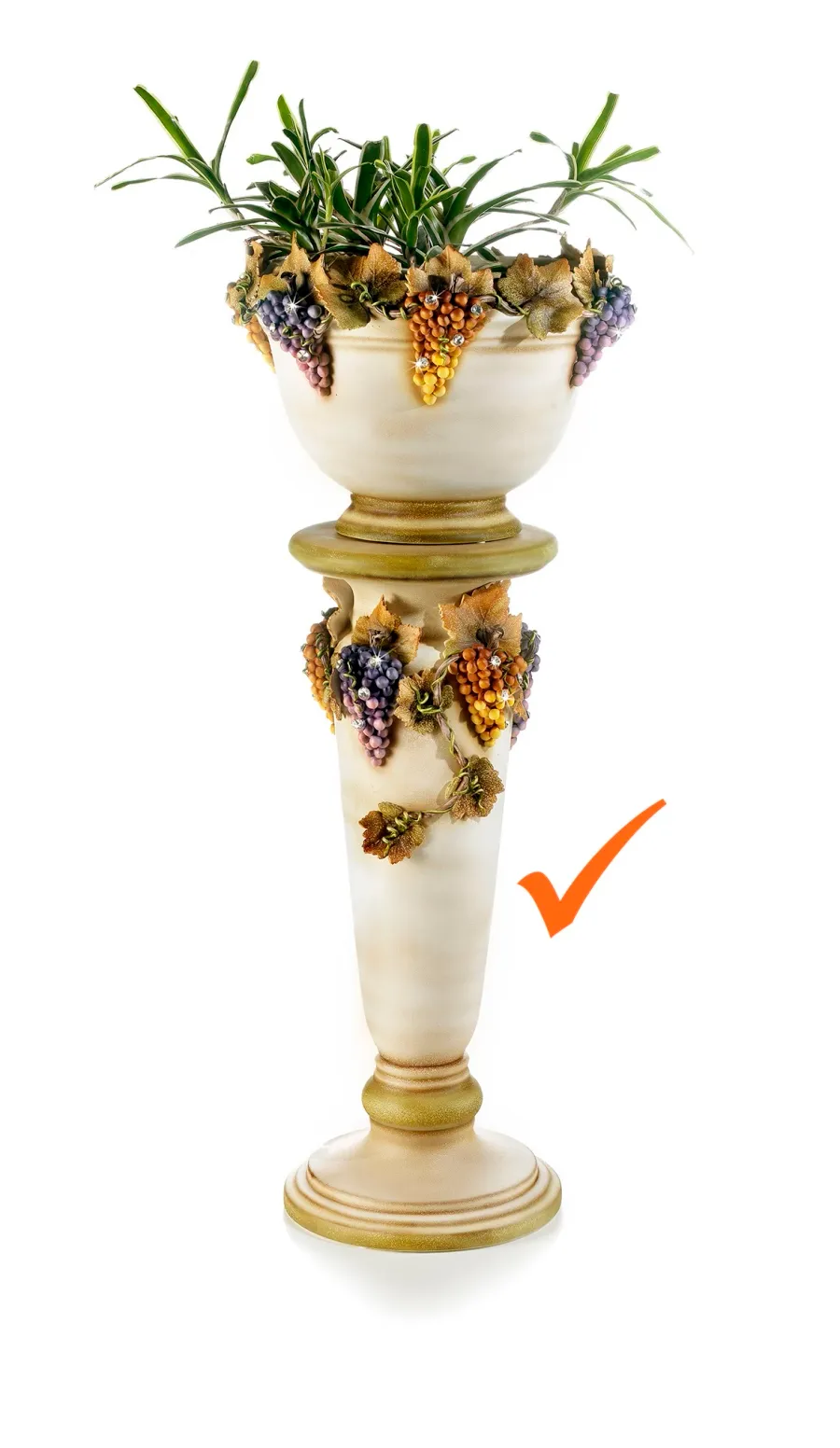 obrazek 1 Urokliwa kolumna z ceramicznymi owocami