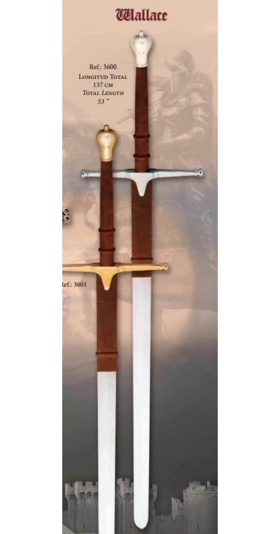 obrazek 4 Wielki miecz szkocki Wallace - dł. 137 cm