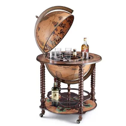Zdjęcie Spiralny globus barowy Bacco z dużą szafką na napoje