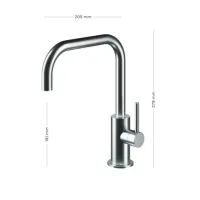 Zdjęcie Elitarne akcesorium do minimalistycznej kuchni - jednouchwytowa bateria z wysoką wylewką