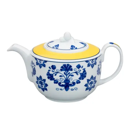 Zdjęcie Porcelanowy dzbanek do herbaty Castelo Branco z wyjątkowym motywem roślinnym - Vista Alegre