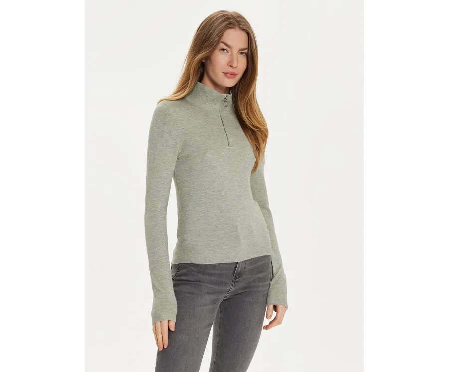 obrazek 1 Vero Moda Sweter Happiness 10317993 Szary Slim Fit