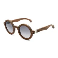 Picture Dark, oak, round glasses for her - Legno Light