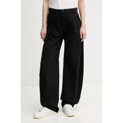 Zdjęcie Alpha Industries spodnie bawełniane Field Pant kolor czarny szerokie high waist 148021