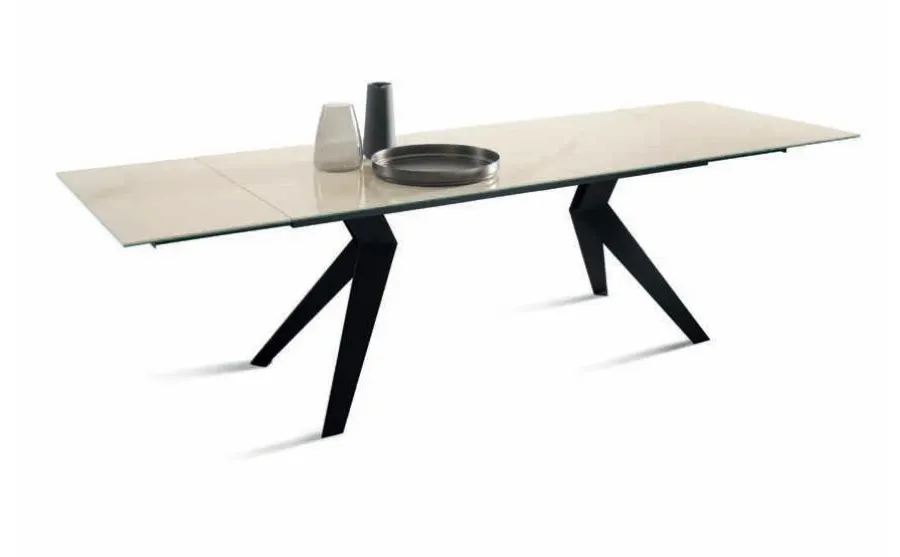 obrazek 6 Luksusowy funkcjonalny rozkładany stół do salonu L. 160+45+45 P. 90 H. 75 cm – Zamagna Italia