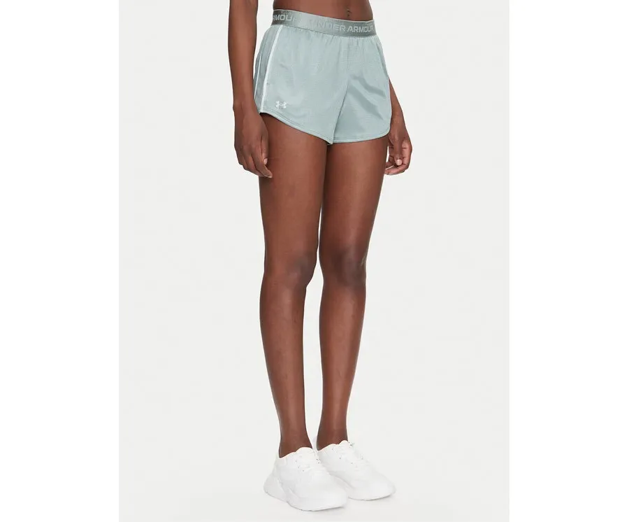 obrazek 1 Under Armour Szorty sportowe Tech™ Play Up Shine 1389883 Zielony Regular Fit