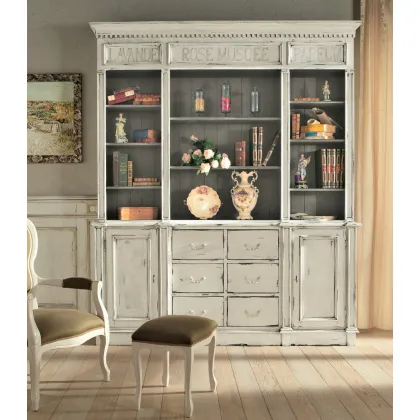 Zdjęcie Ekskluzywny drewniany regał w stylu prowansalskim - Interiors Italia