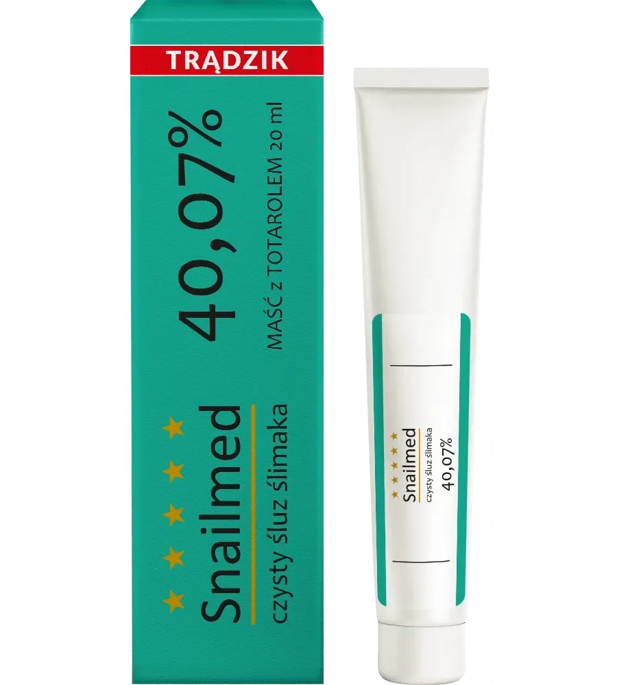 obrazek 1 Snailmed Przeciwtrądzikowa maść ze śluzem ślimaka i totarolem, 20 ml 20 ml