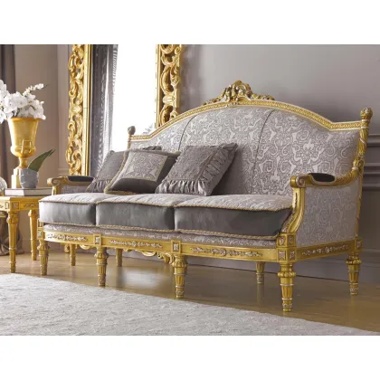 Zdjęcie Luksusowa włoska sofa trzyosobowa w stylu antycznym - Morello Gianpaolo
