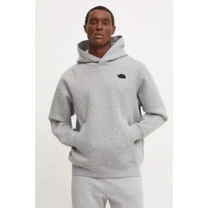 Zdjęcie The North Face bluza Pull-on męska kolor szary z kapturem melanżowa NF0A8AMBEC41
