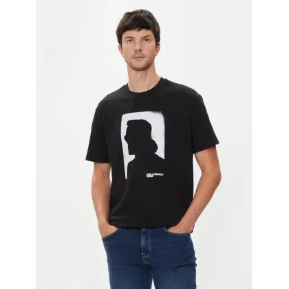 Zdjęcie Karl Lagerfeld Jeans T-Shirt 245D1709 Czarny Regular Fit