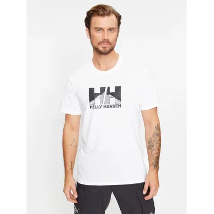 Zdjęcie Helly Hansen T-Shirt Nord Graphic 62978 Biały Regular Fit