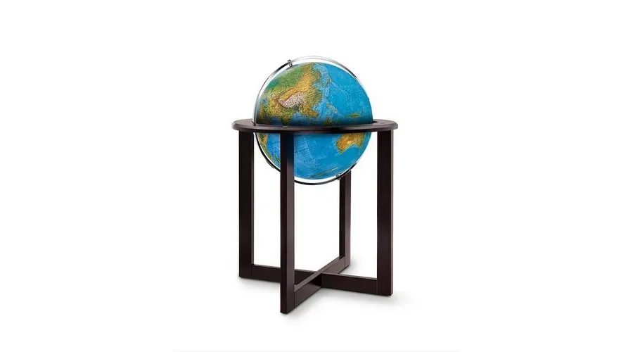 picture 1 Nova Rico Cross Blue 50 cm Illuminated Floor Standing Globe
