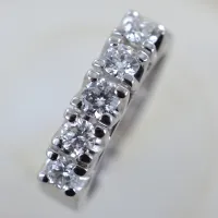 Zdjęcie Stylowy pierścionek Riviera z 5 diamentami ct 0,79