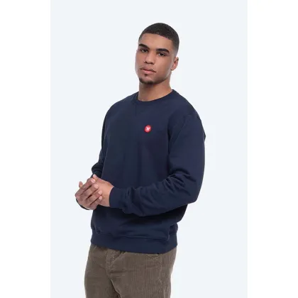 Zdjęcie Wood Wood bluza bawełniana Tye Double A męska kolor bordowy gładka 10005601.2424-NAVY