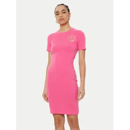 Zdjęcie Versace Jeans Couture Sukienka codzienna 78HAOT00 Różowy Slim Fit