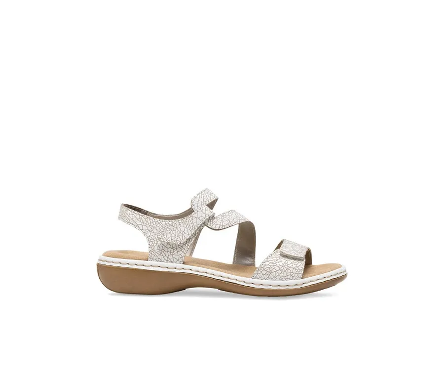 obrazek 1 Rieker Sandały 659C7-81 Biały