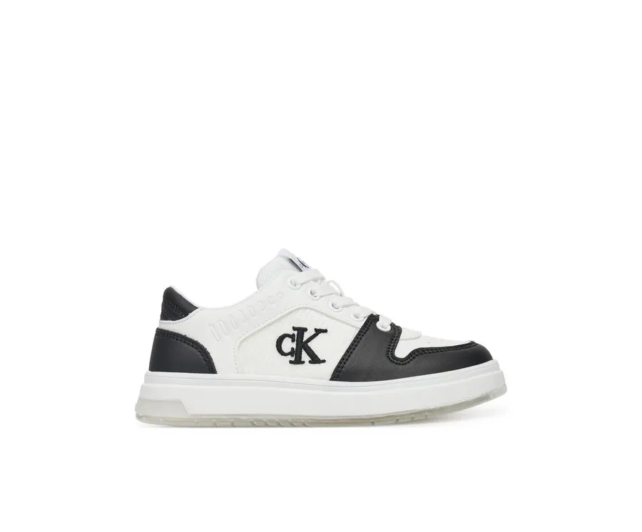 obrazek 1 Calvin Klein Jeans Sneakersy Low Cut Lace-Up Sneaker V3X9-82093-1697 M Biały