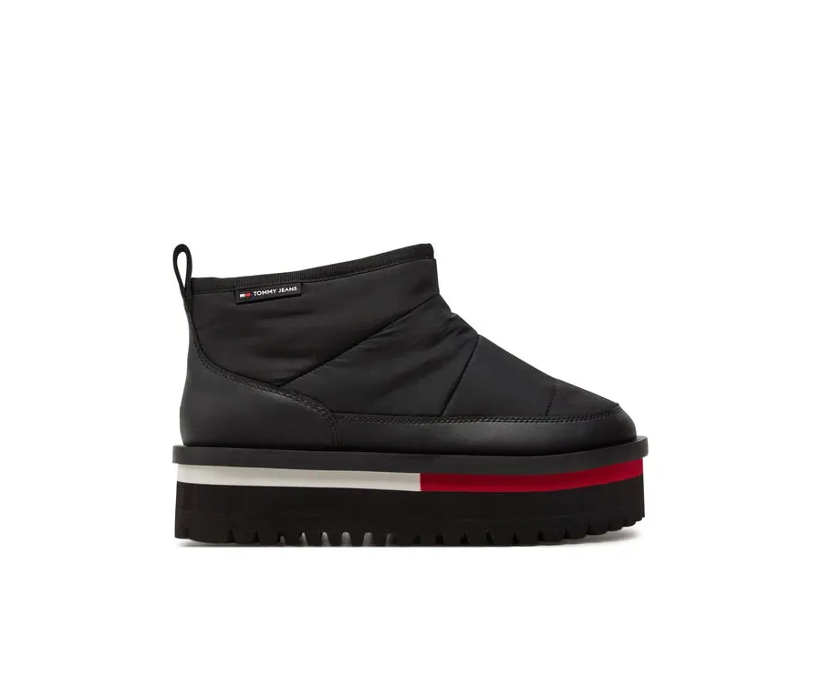 obrazek 1 Tommy Jeans Śniegowce Tjw Nylon Flatform Boot Wl EN0EN02689 Czarny