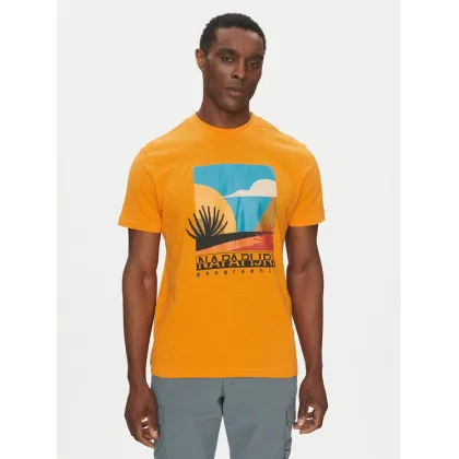 Zdjęcie Napapijri T-Shirt S-Arbia NP0A4IE3 Pomarańczowy Regular Fit