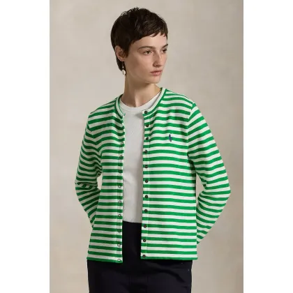 Zdjęcie Polo Ralph Lauren kardigan damski kolor zielony 211942806