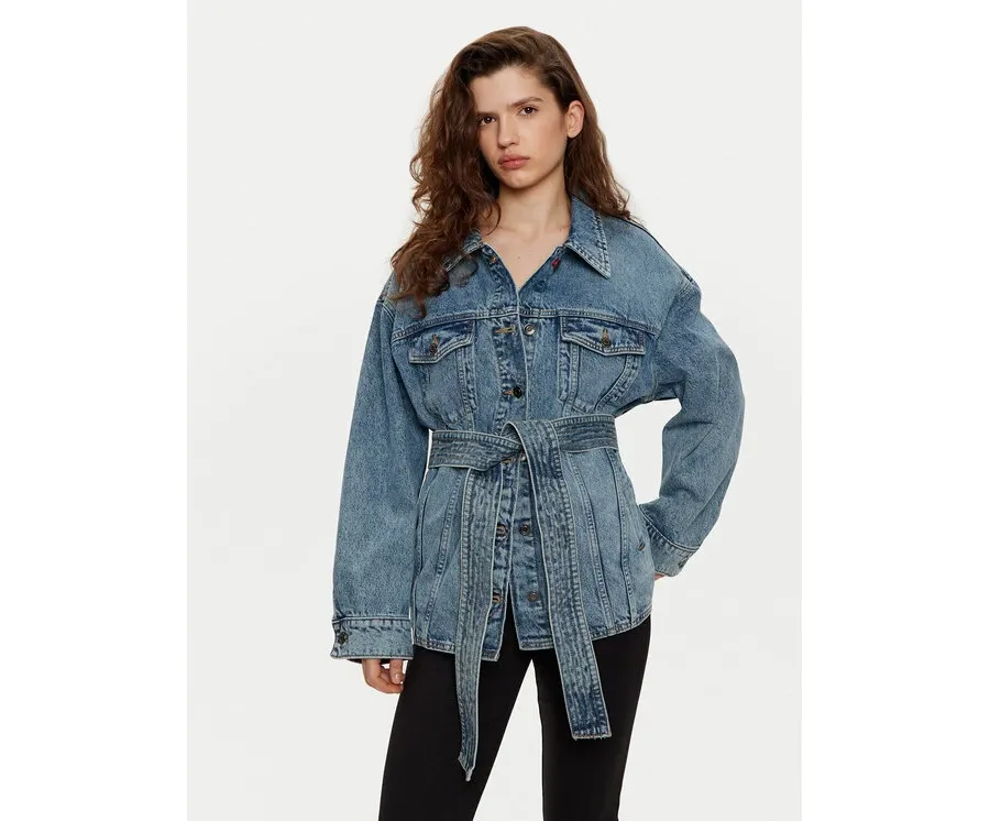 obrazek 1 HUGO Kurtka jeansowa Icon 50530298 Niebieski Relaxed Fit