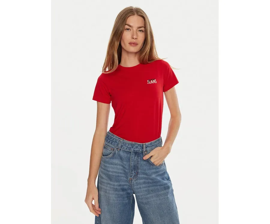 obrazek 1 Guess T-Shirt W4BI57 J1314 Czerwony Slim Fit