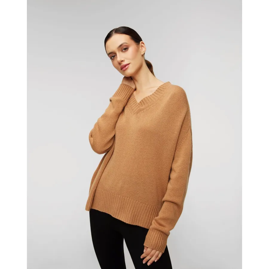obrazek 1 Sweter Kaszmirowy Damski Allude V-sweater