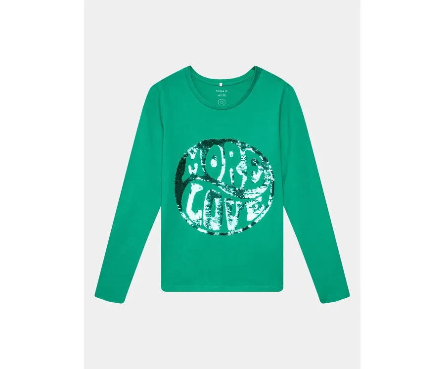 obrazek 1 NAME IT Bluzka 13210681 Zielony Regular Fit