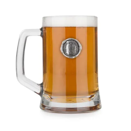 Zdjęcie Wyjątkowy prezent – kufel z cynowym inicjałem – stylizowaną literą „I”